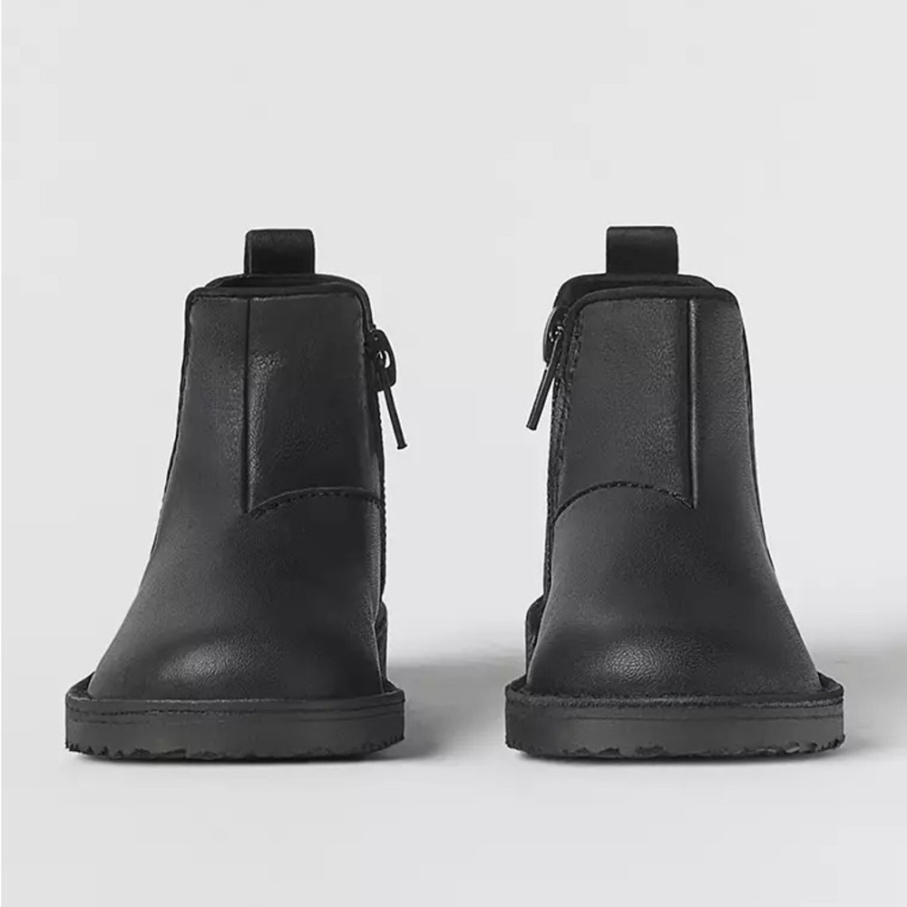 NWT Zara Kids Leather Boots - Picture 3 of 11